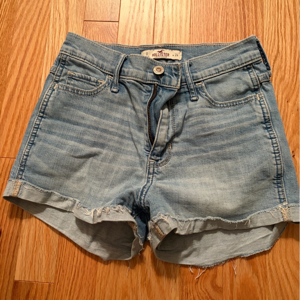 Hollister Light Blue Jean Shorts